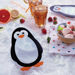 תבנית לקוביות קרח לילדים עם מכסה בצורת פינגווין אווירה
