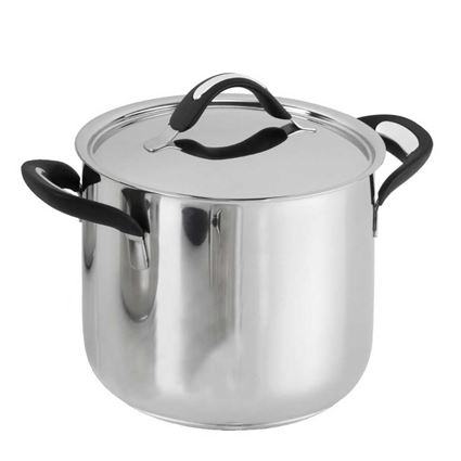 סיר נירוסטה 5 ליטר 20 ס"מ סיליקון פרו