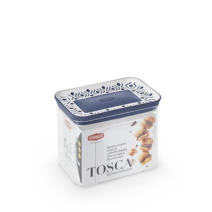 קופסת אחסון למטבח 1.2 ליטר Tosaca חום