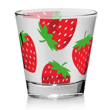 3 כוסות שתיה 250 מ"ל תותים