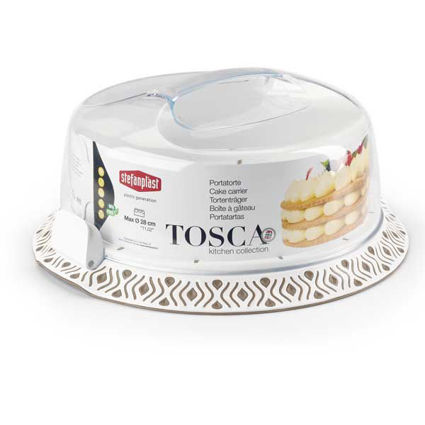 מגש עוגה 37 ס"מ עם מכסה Tosca